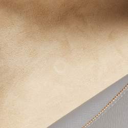 Pre Owned Loro Piana Grey Leather Extra Shoulder Bag