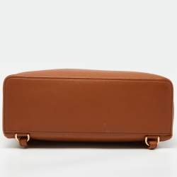 Pre Owned Loro Piana Brown Leather Extra Pocket L23 Backpack