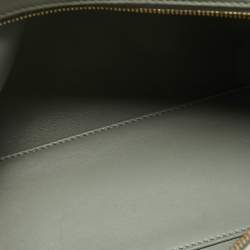 Pre Owned Loro Piana Grey Ostrich Extra Pocket L27 Pouch