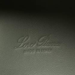 Pre Owned Loro Piana Grey Ostrich Extra Pocket L27 Pouch