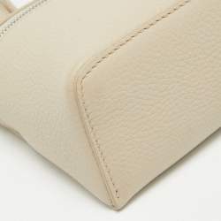 Pre Owned Loro Piana Beige Leather Extra Pocket L19 Pouch
