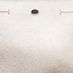Pre Owned Loro Piana Metallic Gold Leather Mini Clui Crossbody Bag