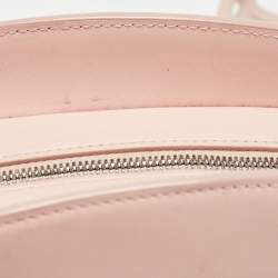Pre Owned Loro Piana Pink Leather Sesia Crossbody Bag
