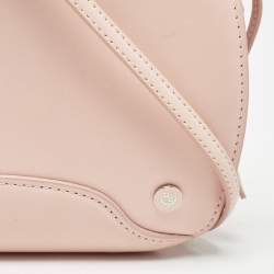 Pre Owned Loro Piana Pink Leather Sesia Crossbody Bag