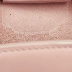 Pre Owned Loro Piana Pink Leather Sesia Crossbody Bag
