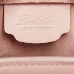 Pre Owned Loro Piana Pink Leather Sesia Crossbody Bag
