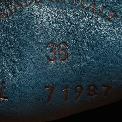 Pre Owned Loro Piana Blue Suede Summer Charms Loafers Size 36