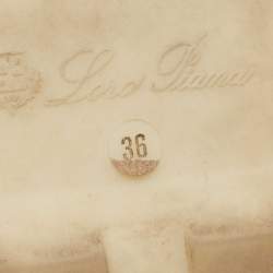 Pre Owned Loro Piana Navy Blue Suede Summer Charms Walk Loafers Size 36