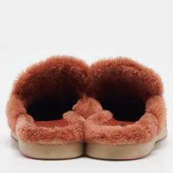 Pre Owned Loro Piana Brown Suede Charms Walk Babouche Mules Size 37