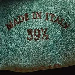 Pre Owned Loro Piana Green Suede Summer Charms Walk Loafers Size 39.5