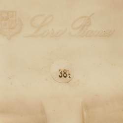 Pre Owned Loro Piana Navy Blue Suede Open Walk Chukka Boots Size 38.5