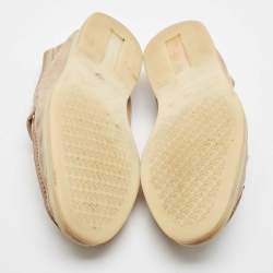 Pre Owned Loro Piana Beige Suede Summer Charms Walk Loafers Size 36.5