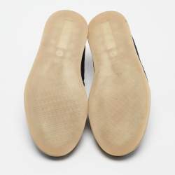 Pre Owned Loro Piana Navy Blue Suede Cocoon Walk Loafers Size 35