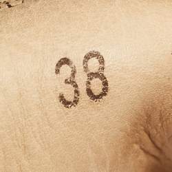 Pre Owned Loro Piana Beige Suede Summer Charms Walk Loafers Size 38