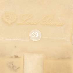 Pre Owned Loro Piana Navy Blue Suede Summer Charms Walk Loafers Size 39