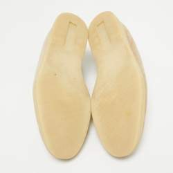 Pre Owned Loro Piana Beige Suede Open Walk Loafers Size 36