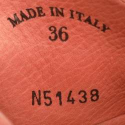 Pre Owned Loro Piana Pink Suede Summer Charms Walk Loafers Size 36