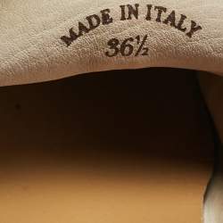 Pre Owned Loro Piana Pale Green Suede Summer Charms Walk Loafers Size 36.5