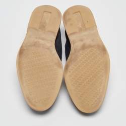 Pre Owned Loro Piana Navy Blue Suede Summer Charms Walk Loafers Size 38