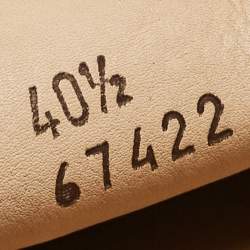 Pre Owned Loro Piana Beige/Pink Suede Summer Charms Walk Loafers Size 40.5