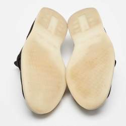 Pre Owned Loro Piana Black Suede Summer Charms Walk Loafers Size 39.5