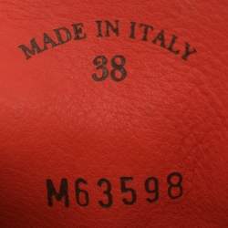 Pre Owned Loro Piana Orange Suede Summer Charms Walk Loafers Size 38