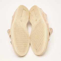 Pre Owned Loro Piana Beige Suede Summer Charms Walk Loafers Size 35