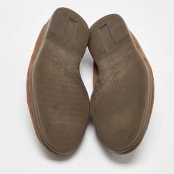 Pre Owned Loro Piana Brown Suede Summer Charms Walk Loafers Size 40