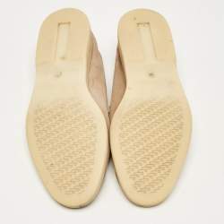 Pre Owned Loro Piana Beige Suede Summer Charms Walk Loafers Size 36.5
