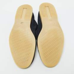 Pre Owned Loro Piana Navy Blue Suede Summer Charms Walk Loafers Size 39