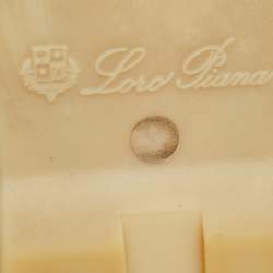 Pre Owned Loro Piana Navy Blue Suede Summer Charms Walk Loafers Size 39