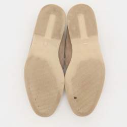 Pre Owned Loro Piana Beige Suede Summer Charms Walk Loafers Size 38