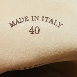 Pre Owned Loro Piana Grey Suede Babouche Charms Walk Mules Size 40