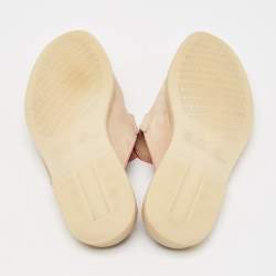 Pre Owned Loro Piana Beige Suede Babouche Charms Walk Mules Size 40