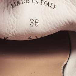 Pre Owned Loro Piana Pink Suede Summer Charms Walk Loafers Size 36