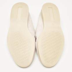 Pre Owned Loro Piana Pink Suede Summer Charms Walk Loafers Size 36