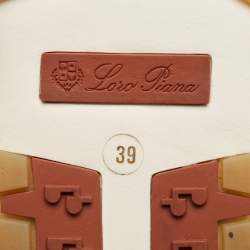 Loro Piana Cream Fabric and Suede 360 LP Flexy Walk Sneakers Size 39