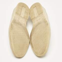 Pre Owned Loro Piana Beige Suede Summer Charms Walk Loafers Size 37