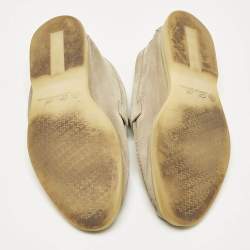 Pre Owned Loro Piana Beige Suede Summer Charms Walk Loafers Size 39