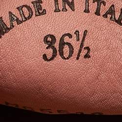 Pre Owned Loro Piana Pink Suede Summer Charms Walk Loafers Size 36.5