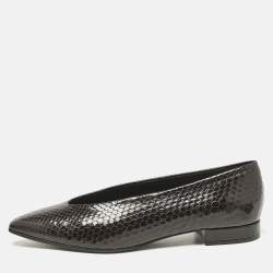 Loro Piana Brown Python Rebecca Ballet Flats Size 37.5