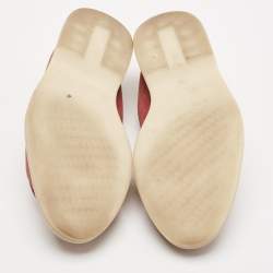 Pre Owned Loro Piana Burgundy Suede Summer Charms Walk Loafers Size 38