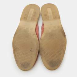 Loro Piana Pink Suede Babouche Charms Walk Flat Mules Size 38.5