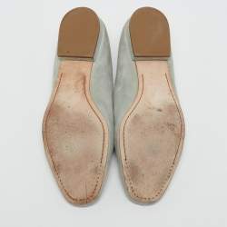 Loro Piana Grey Suede Summer Charms Walk Loafers Size 38.5