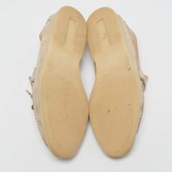 Pre Owned Loro Piana Beige Suede Summer Charms Walk Loafers Size 39