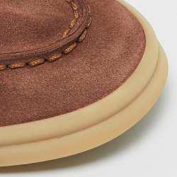 Pre Owned Loro Piana Pink Suede Babouche Charms Walk Mules Size 38