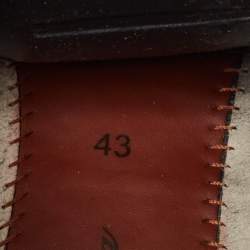 Pre Owned Loro Piana Grey Knit Fabric 360 LP Flexy Walk Sneakers Size 43