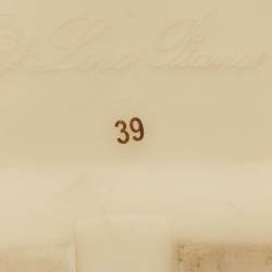 Pre Owned Loro Piana Beige Suede Summer Charms Walk Loafers Size 39