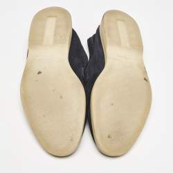 Pre Owned Loro Piana Navy Blue Suede Summer Charms Walk Loafers Size 36.5