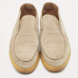 Loro Piana Beige Suede Open Walk Ankle Boots Size 39